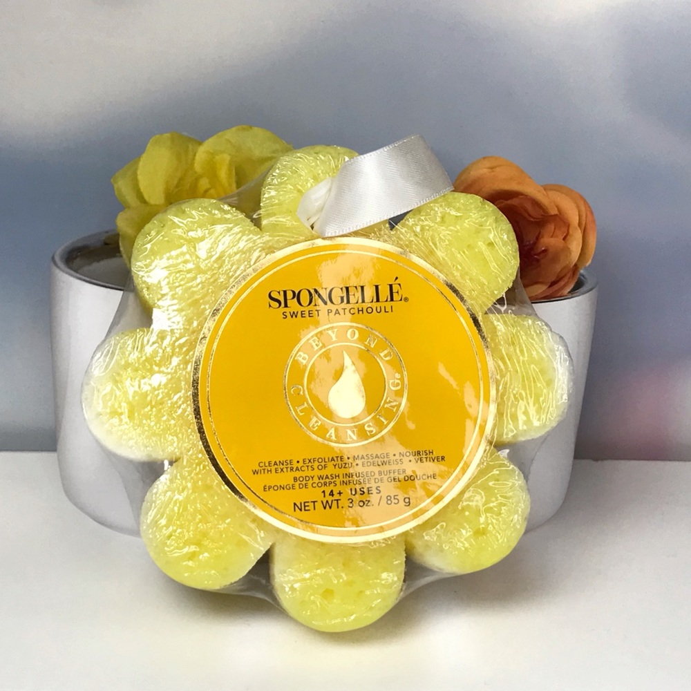 Spongelle Sweet Patchouli Wild Flower Body Buffer Sponge *BNIP